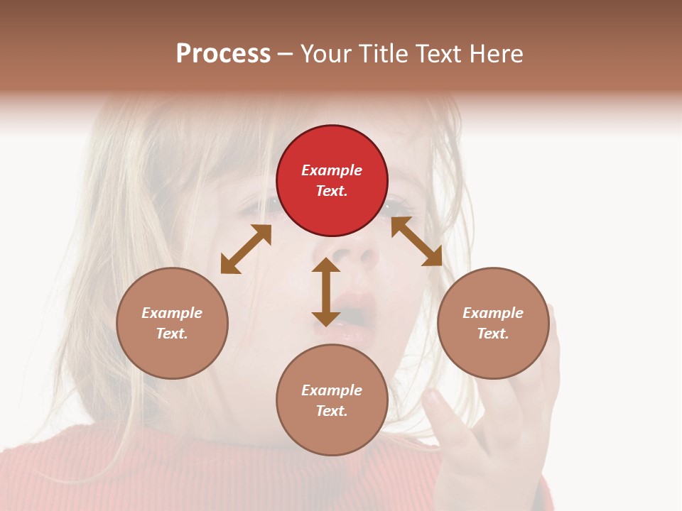 A Little Girl With A Surprised Look On Her Face PowerPoint Template
