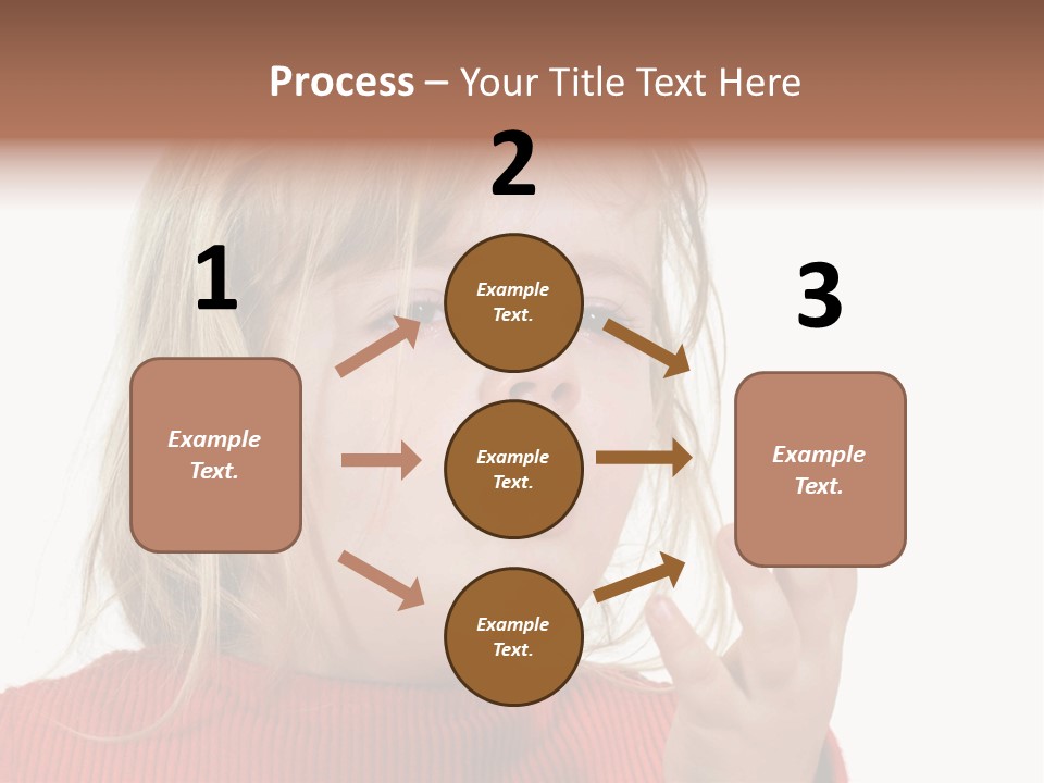 A Little Girl With A Surprised Look On Her Face PowerPoint Template