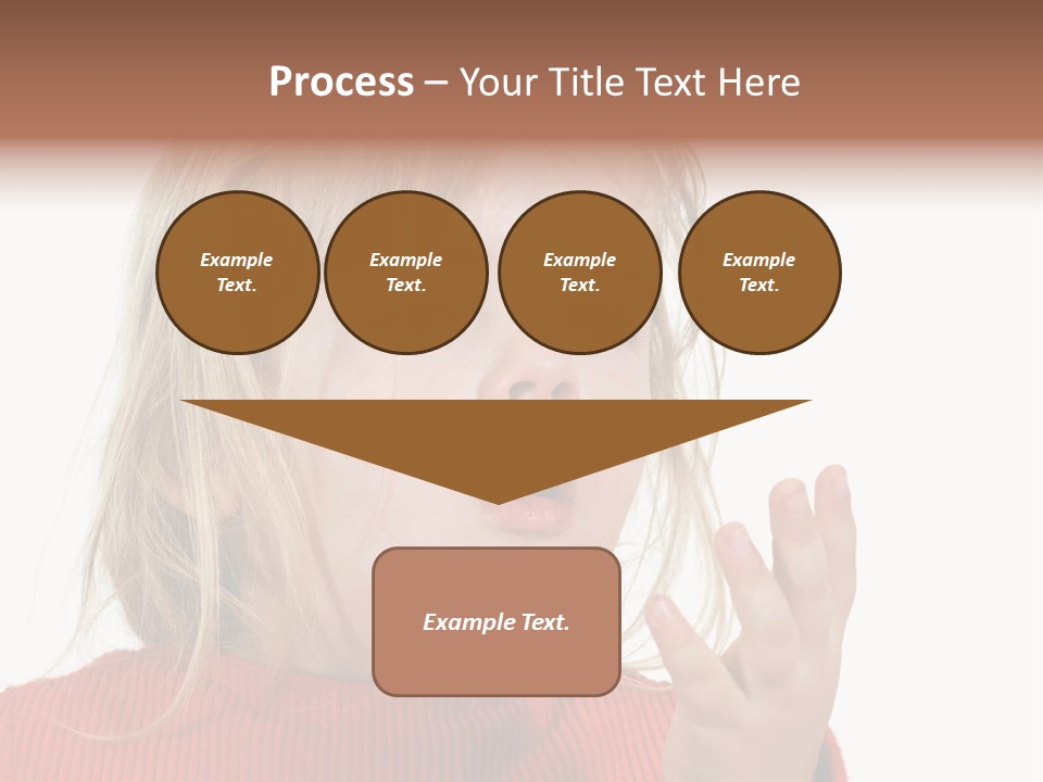 A Little Girl With A Surprised Look On Her Face PowerPoint Template