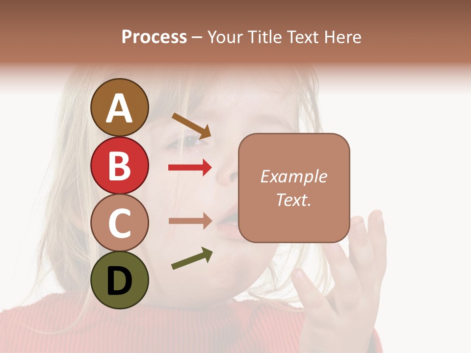 A Little Girl With A Surprised Look On Her Face PowerPoint Template