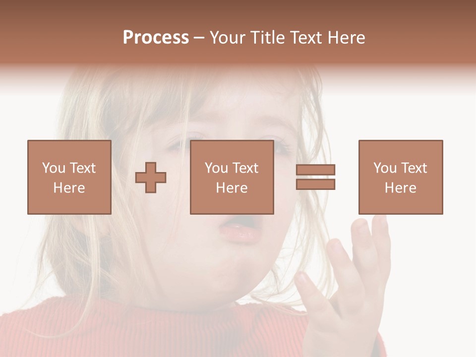 A Little Girl With A Surprised Look On Her Face PowerPoint Template
