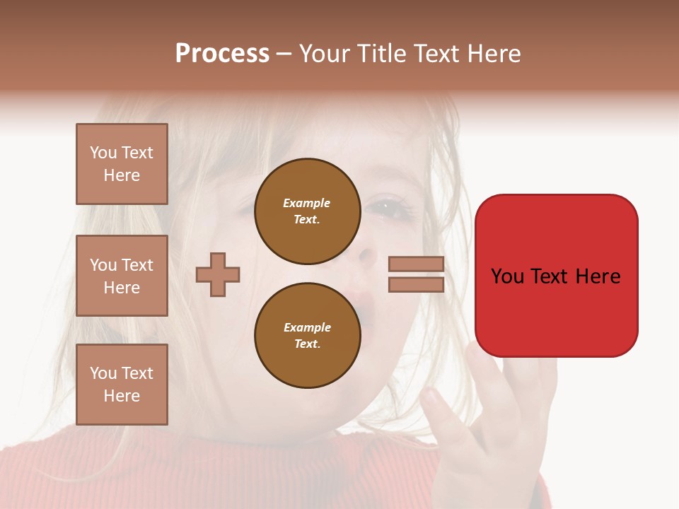 A Little Girl With A Surprised Look On Her Face PowerPoint Template