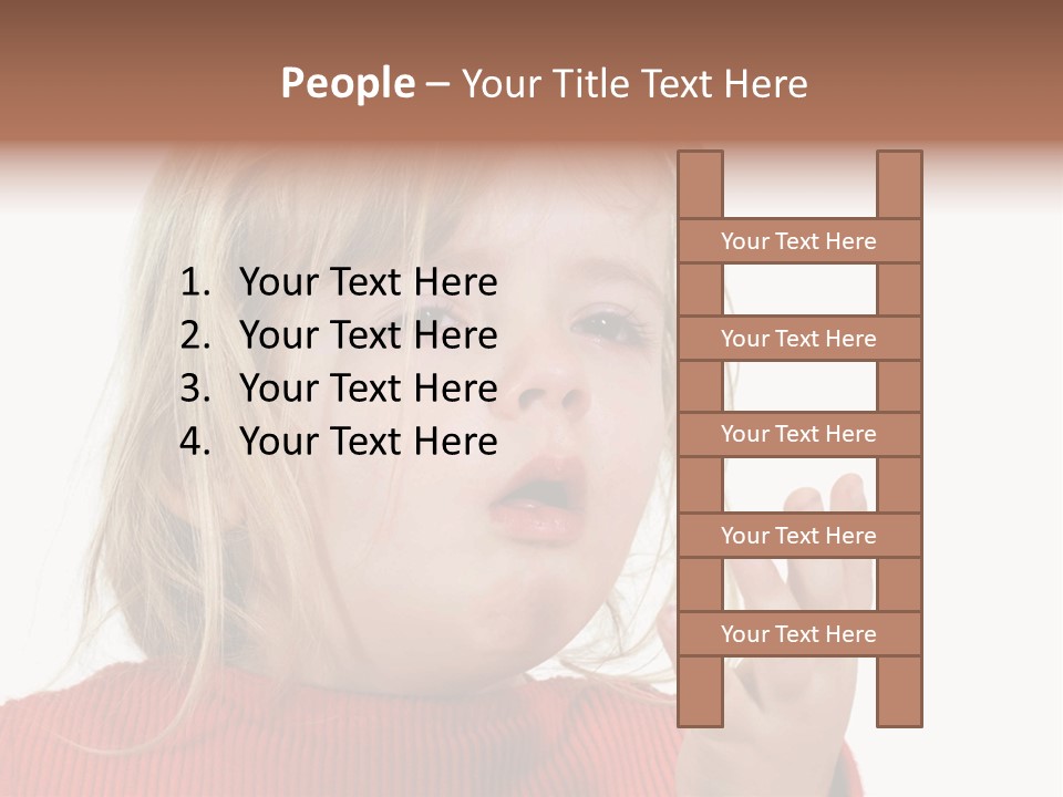 A Little Girl With A Surprised Look On Her Face PowerPoint Template