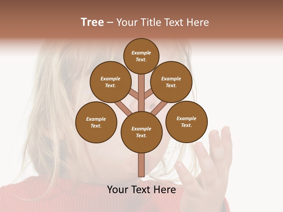 A Little Girl With A Surprised Look On Her Face PowerPoint Template