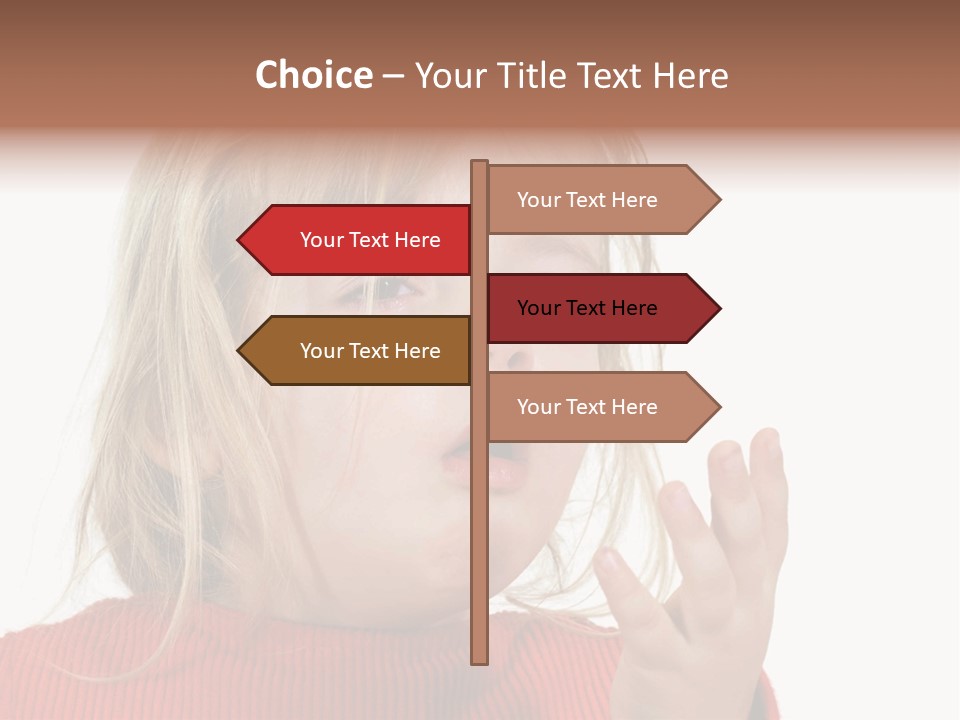 A Little Girl With A Surprised Look On Her Face PowerPoint Template