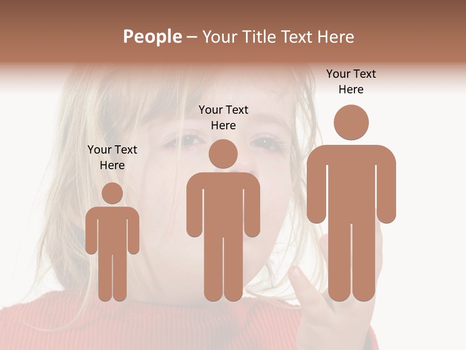 A Little Girl With A Surprised Look On Her Face PowerPoint Template