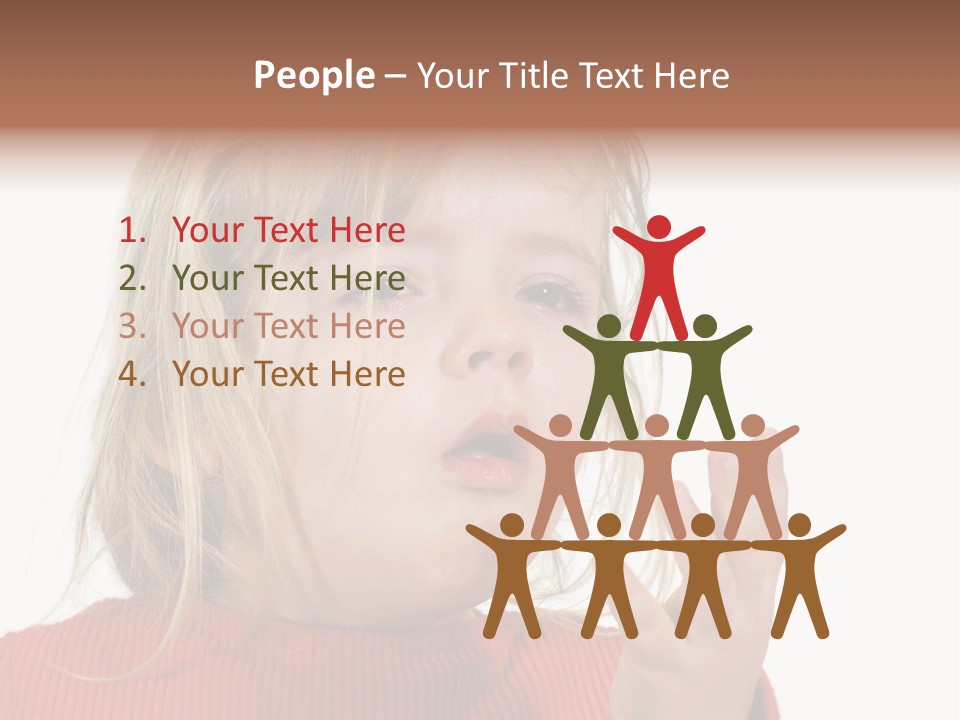 A Little Girl With A Surprised Look On Her Face PowerPoint Template