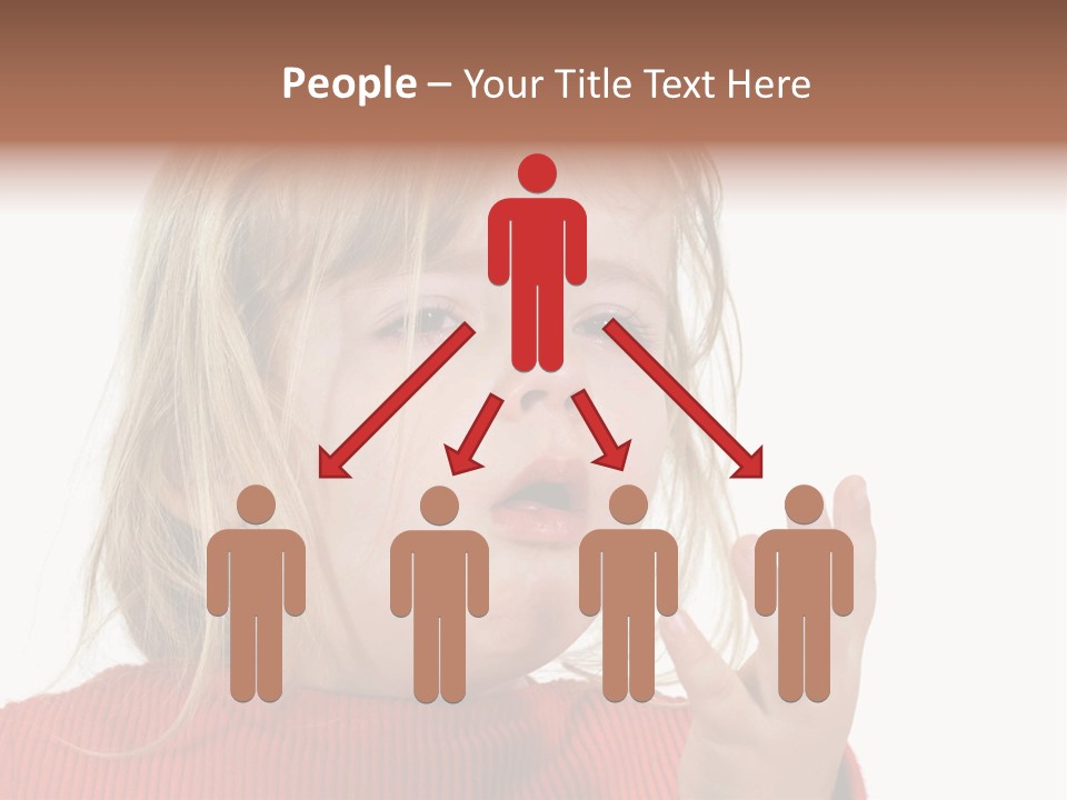 A Little Girl With A Surprised Look On Her Face PowerPoint Template