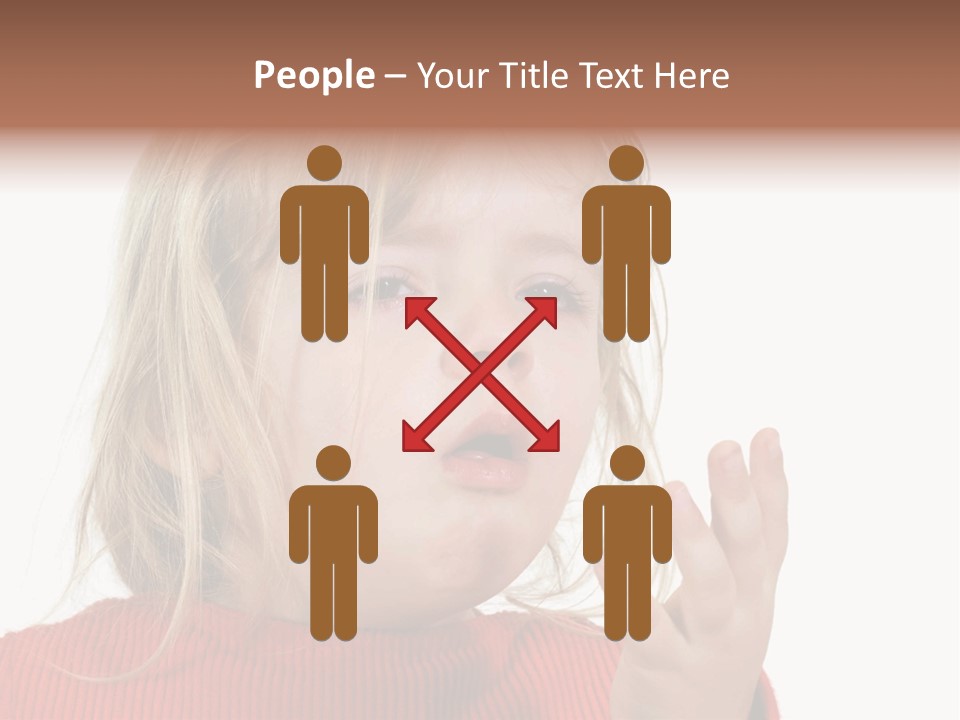 A Little Girl With A Surprised Look On Her Face PowerPoint Template