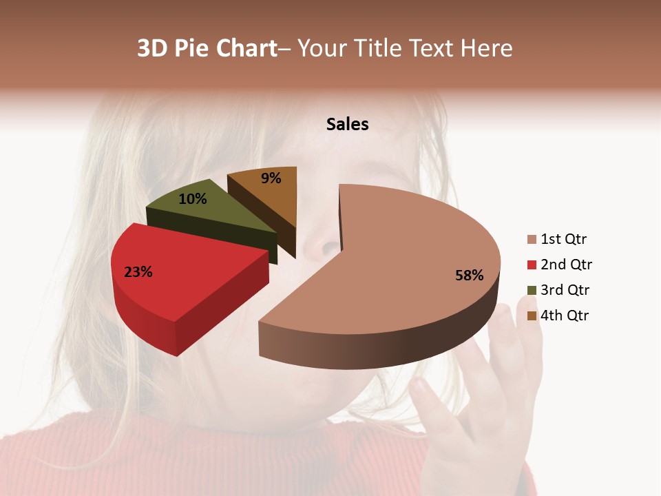 A Little Girl With A Surprised Look On Her Face PowerPoint Template