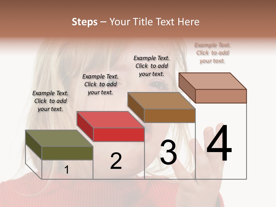 A Little Girl With A Surprised Look On Her Face PowerPoint Template