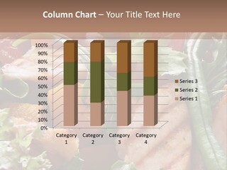 A Bowl Of Salad With Meat And Vegetables On A Table PowerPoint Template