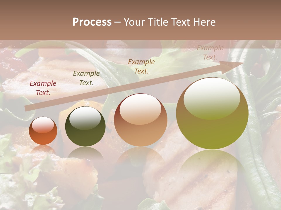 A Bowl Of Salad With Meat And Vegetables On A Table PowerPoint Template