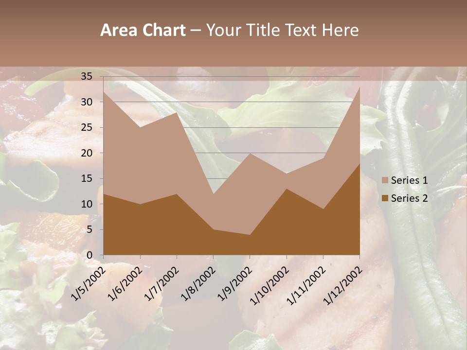 A Bowl Of Salad With Meat And Vegetables On A Table PowerPoint Template