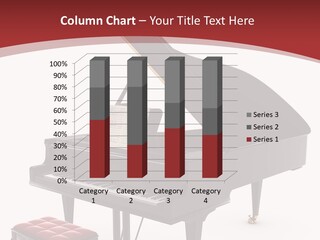 A Black Piano With A Red Seat Next To It PowerPoint Template