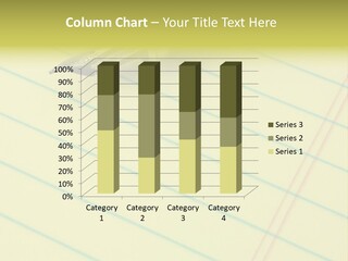 Fountain Pen On Yellow Legal Pad Of Paper - Add Your Business Message PowerPoint Template