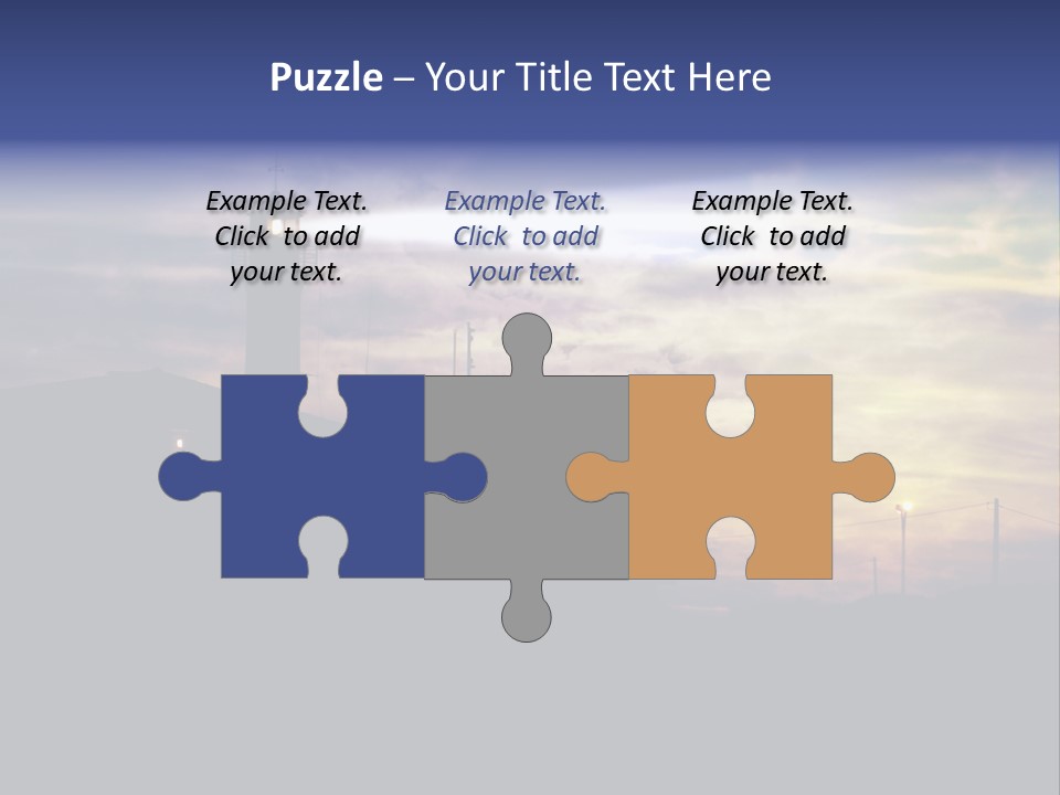 Lighthouse After Sunset Under Mystic Sky PowerPoint Template