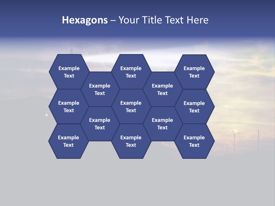 Lighthouse After Sunset Under Mystic Sky PowerPoint Template