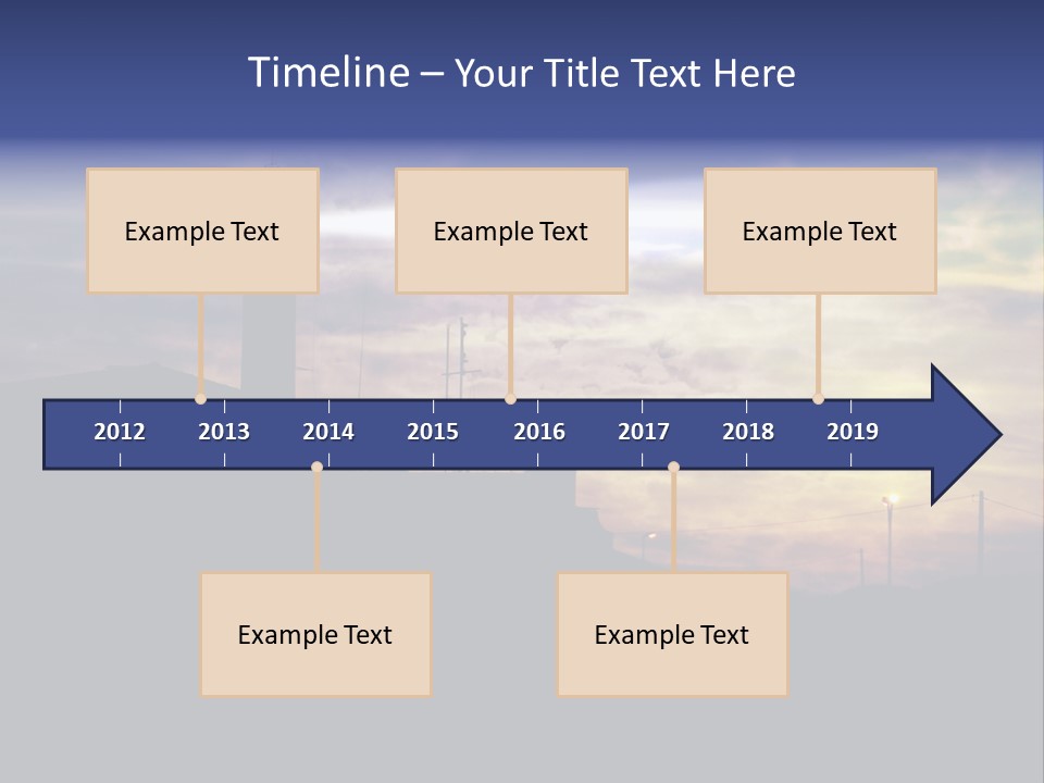 Lighthouse After Sunset Under Mystic Sky PowerPoint Template