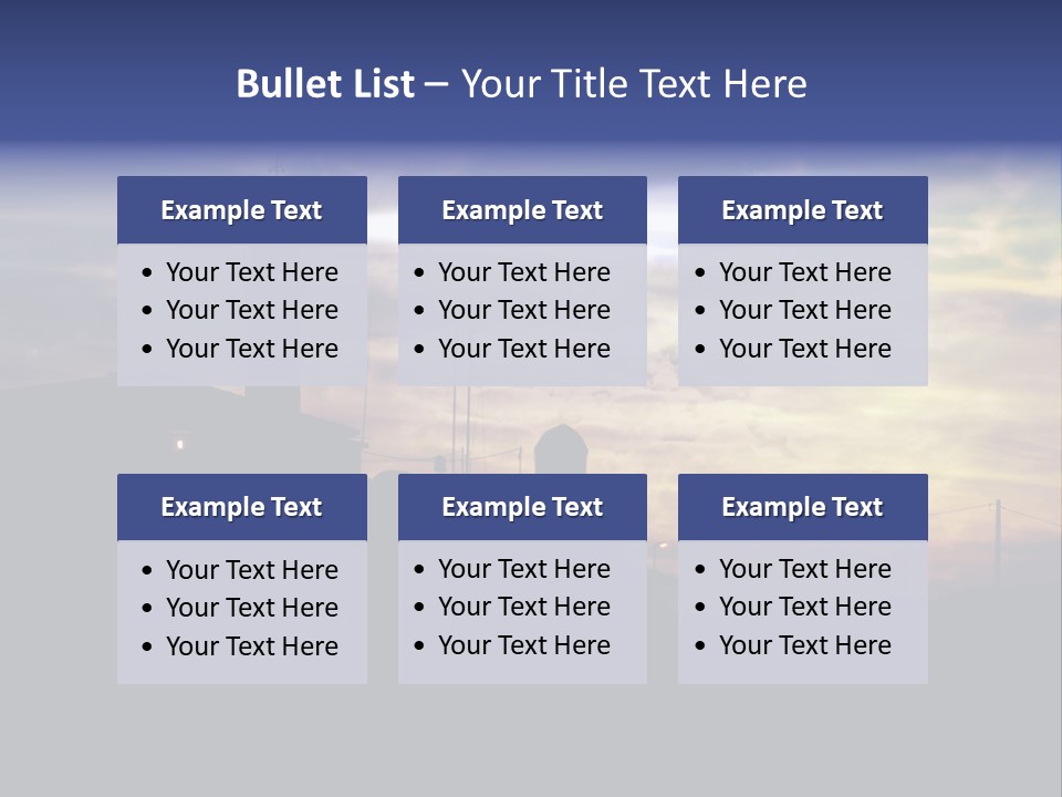 Lighthouse After Sunset Under Mystic Sky PowerPoint Template
