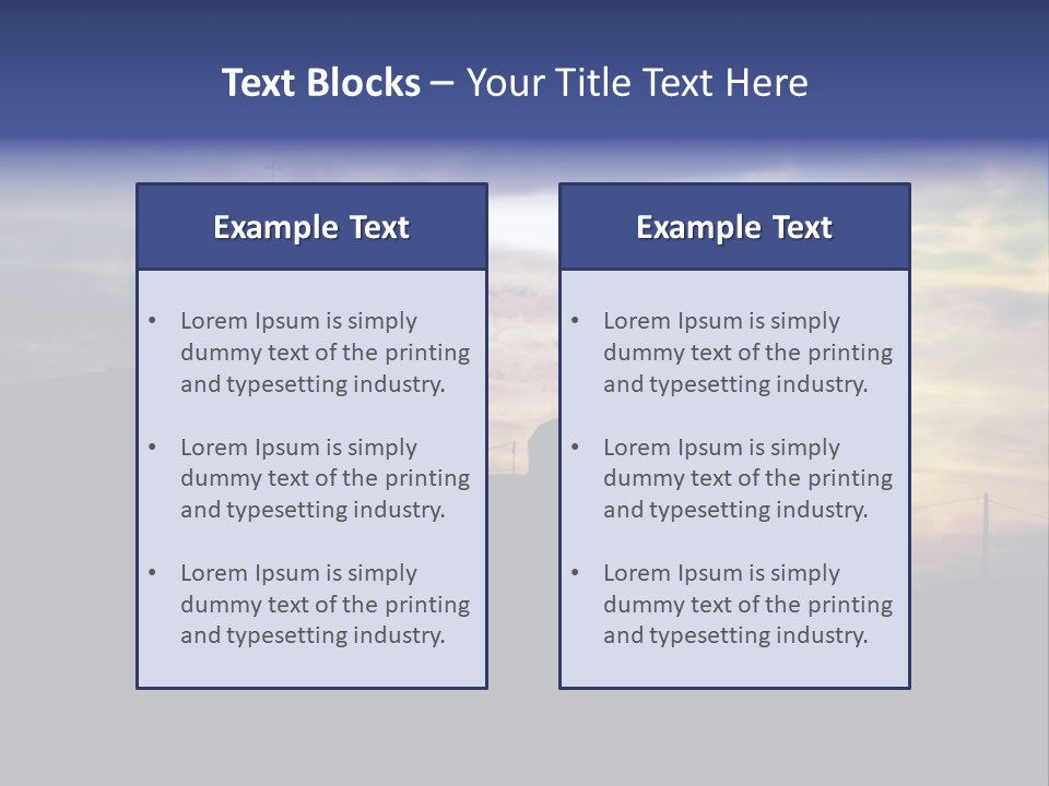 Lighthouse After Sunset Under Mystic Sky PowerPoint Template
