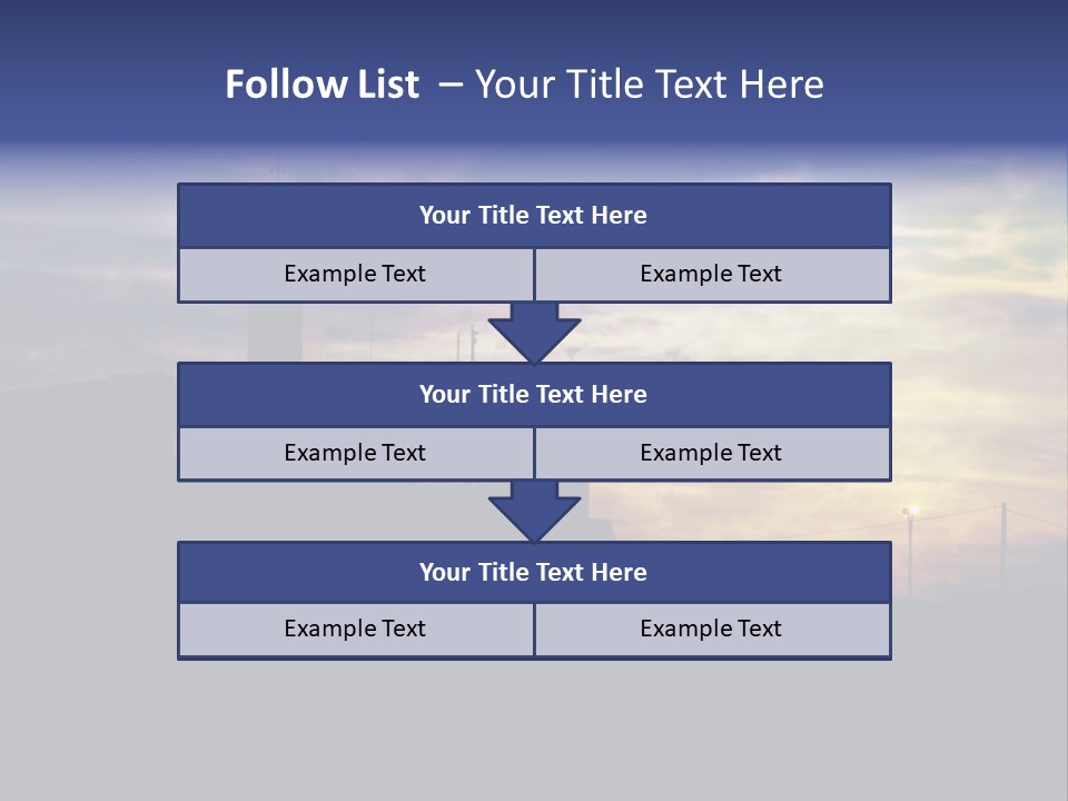 Lighthouse After Sunset Under Mystic Sky PowerPoint Template