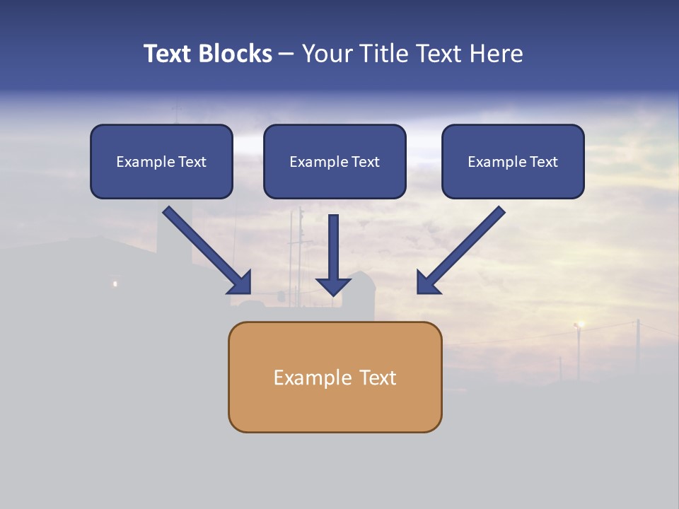 Lighthouse After Sunset Under Mystic Sky PowerPoint Template