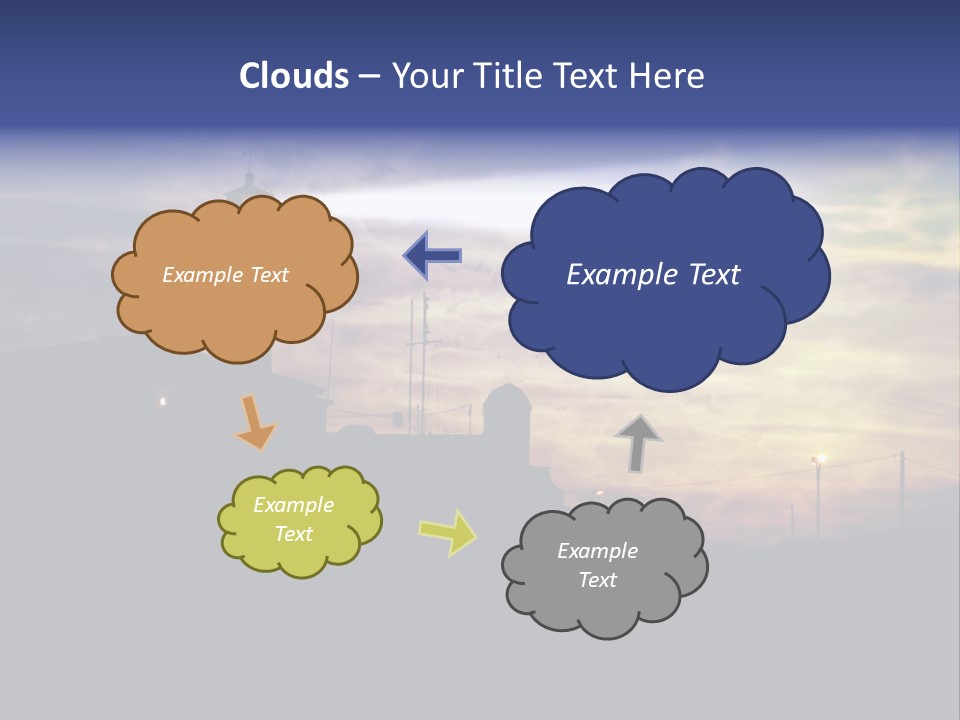 Lighthouse After Sunset Under Mystic Sky PowerPoint Template