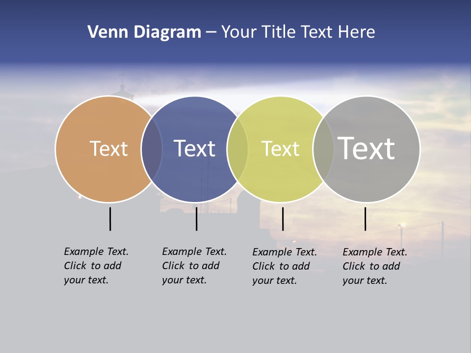 Lighthouse After Sunset Under Mystic Sky PowerPoint Template