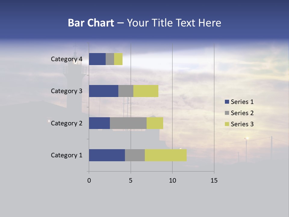 Lighthouse After Sunset Under Mystic Sky PowerPoint Template