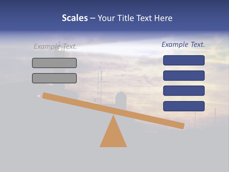 Lighthouse After Sunset Under Mystic Sky PowerPoint Template