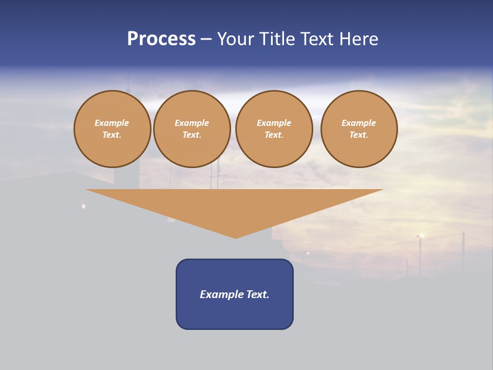 Lighthouse After Sunset Under Mystic Sky PowerPoint Template