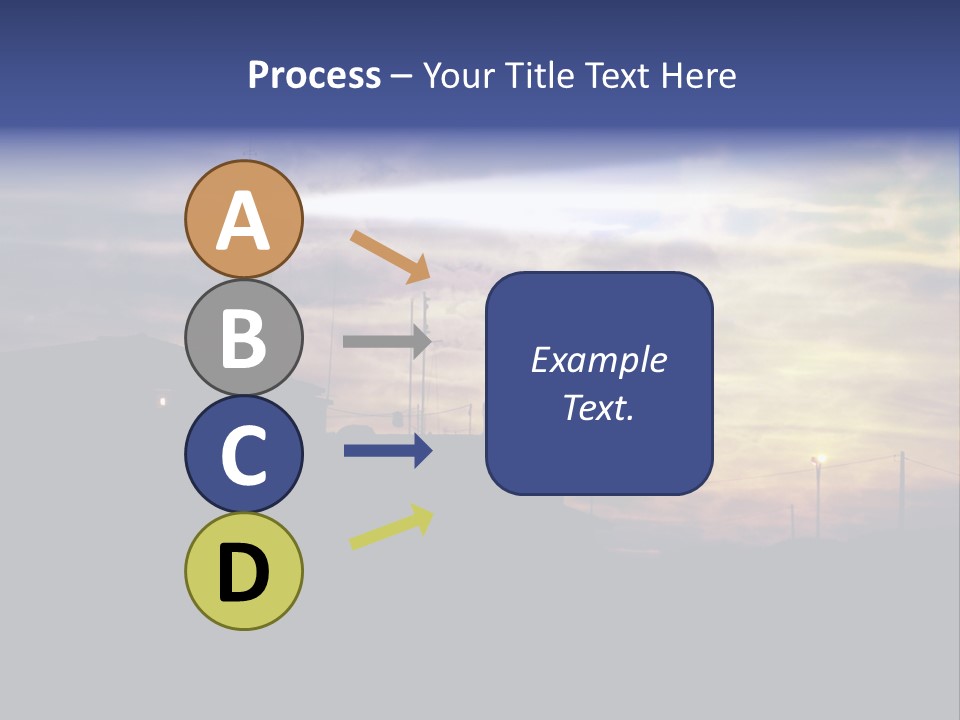 Lighthouse After Sunset Under Mystic Sky PowerPoint Template