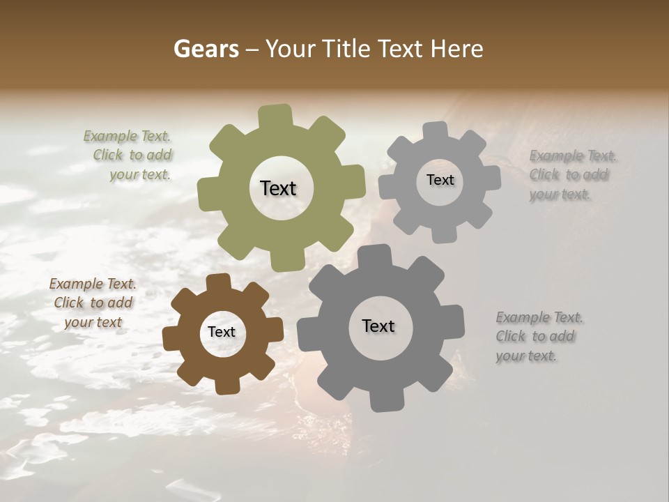 Dairy Farm Holding Pens And Grain Silo PowerPoint Template