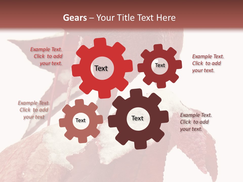 Frozen Leaves PowerPoint Template