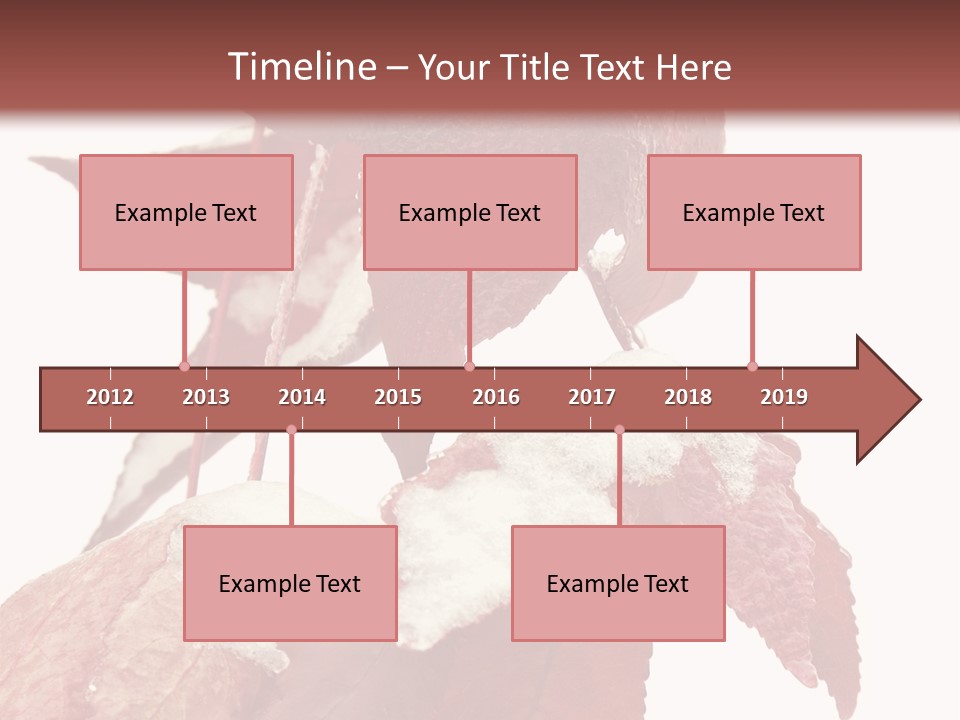 Frozen Leaves PowerPoint Template
