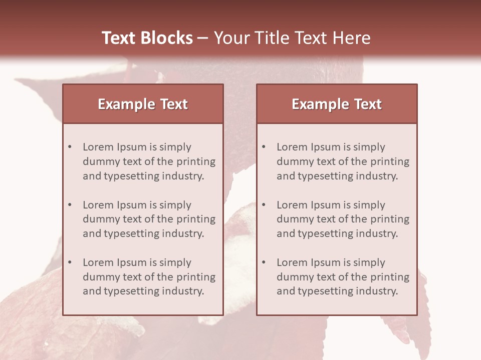 Frozen Leaves PowerPoint Template
