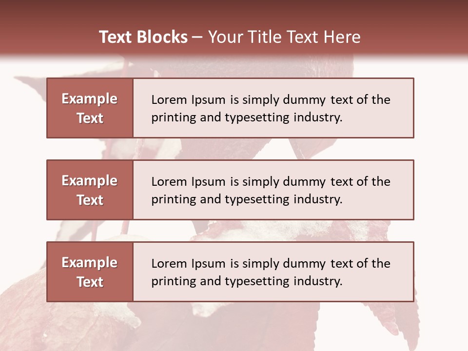 Frozen Leaves PowerPoint Template