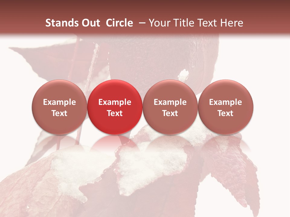 Frozen Leaves PowerPoint Template