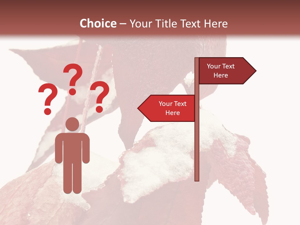 Frozen Leaves PowerPoint Template