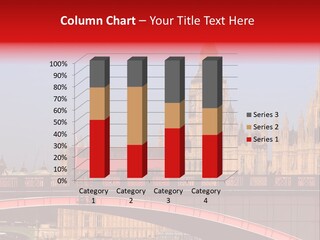 Colourful Big Ben With A Classic London Bus On A Bridge PowerPoint Template