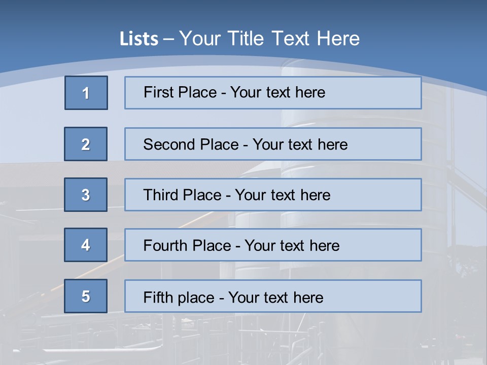 Dairy Farm Holding Pens And Grain Silo PowerPoint Template