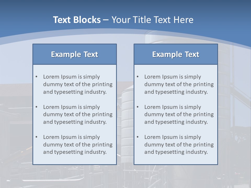 Dairy Farm Holding Pens And Grain Silo PowerPoint Template