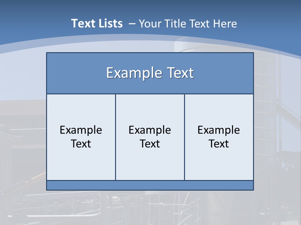Dairy Farm Holding Pens And Grain Silo PowerPoint Template