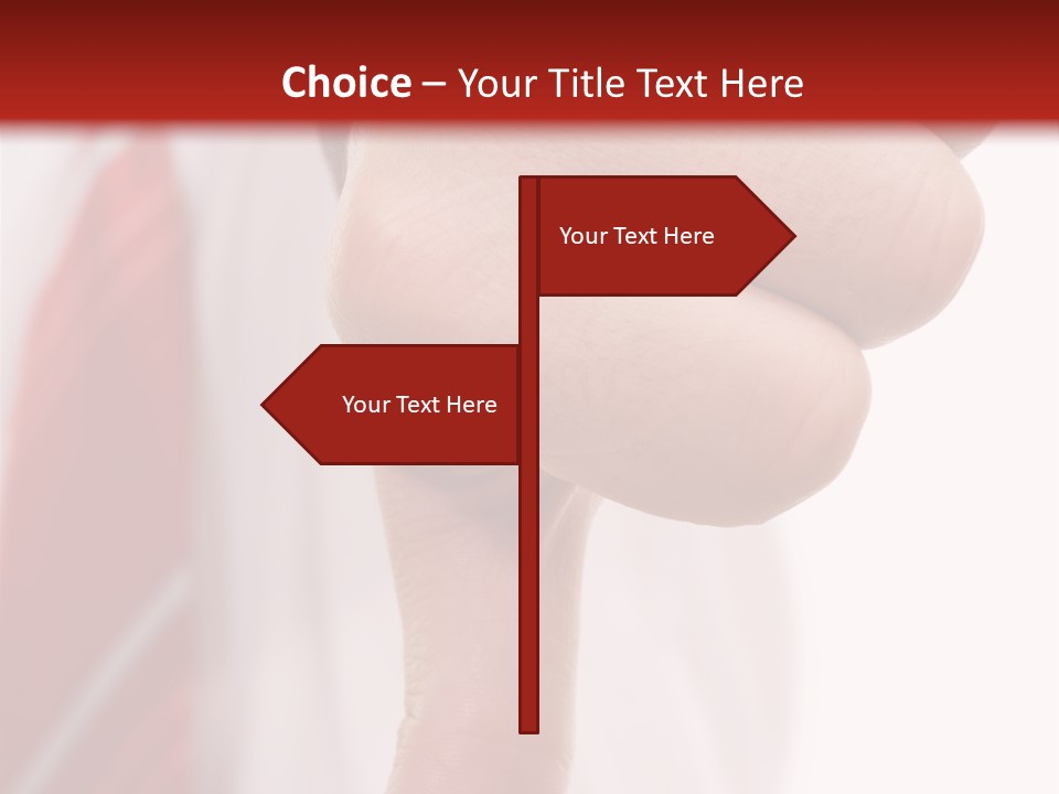 Businessman Giving The Thumbs Down Sign - Isolated PowerPoint Template