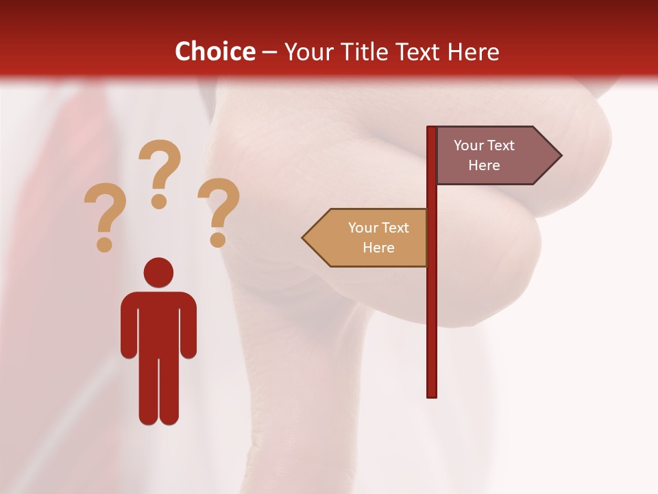 Businessman Giving The Thumbs Down Sign - Isolated PowerPoint Template