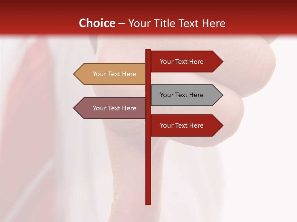 Businessman Giving The Thumbs Down Sign - Isolated PowerPoint Template