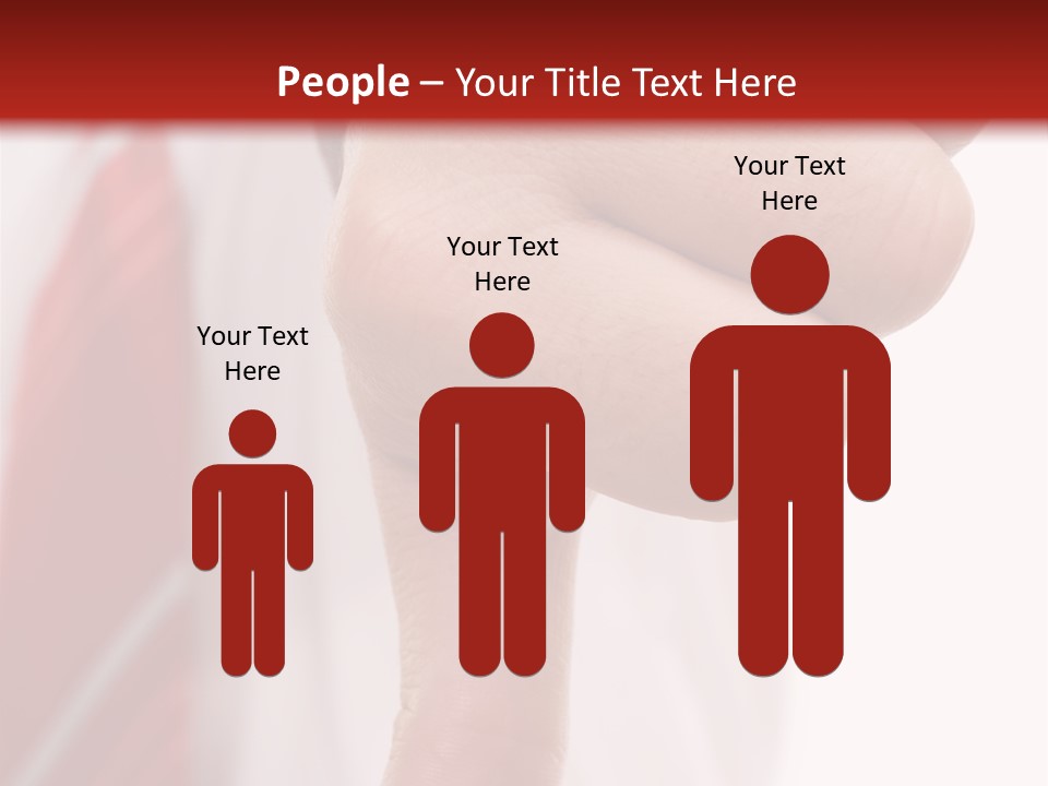 Businessman Giving The Thumbs Down Sign - Isolated PowerPoint Template