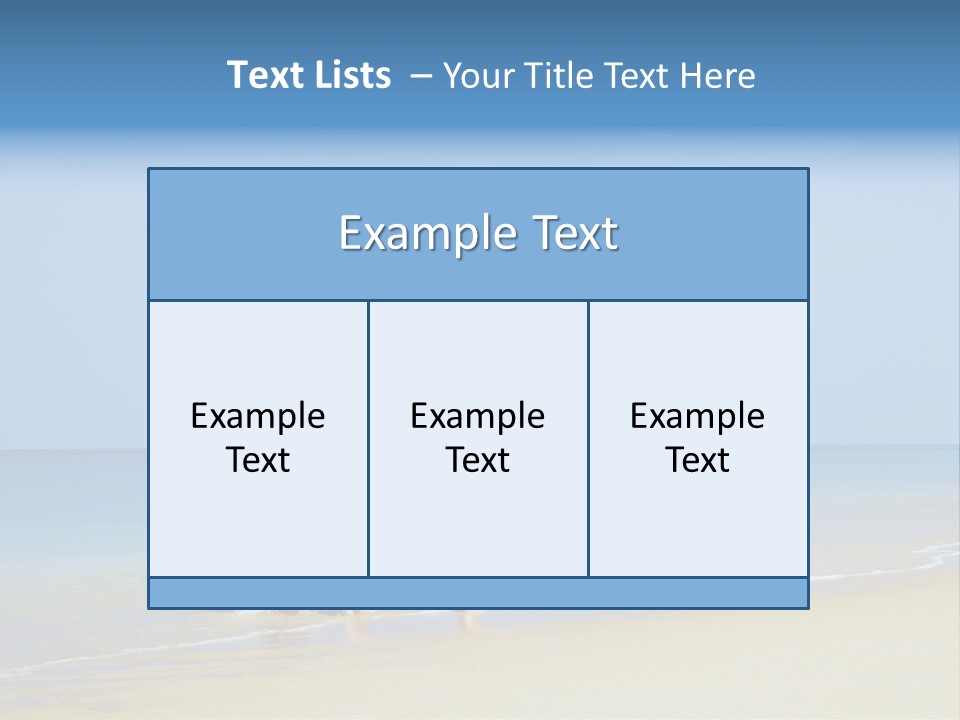View Of Young Family Having Fun On The Beach PowerPoint Template