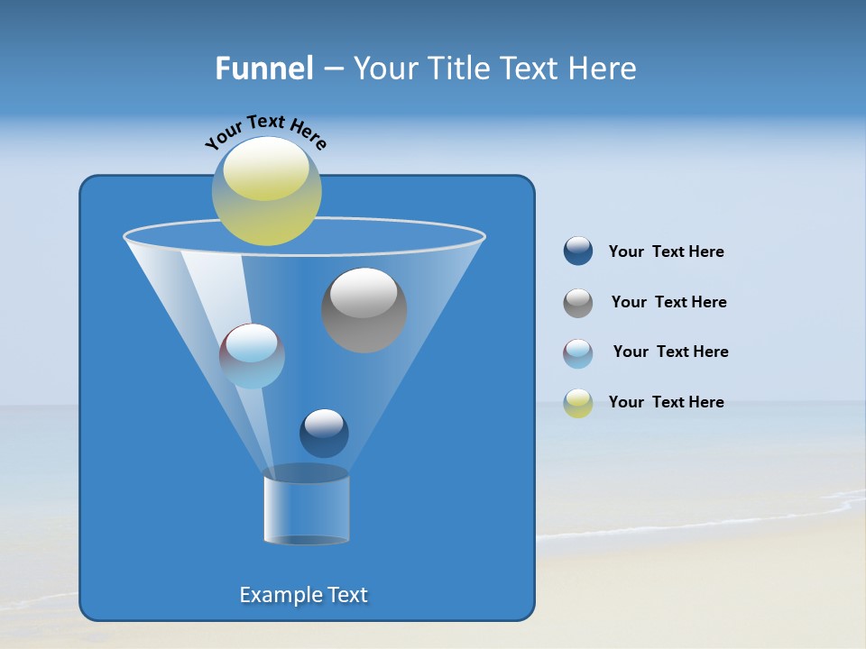 View Of Young Family Having Fun On The Beach PowerPoint Template